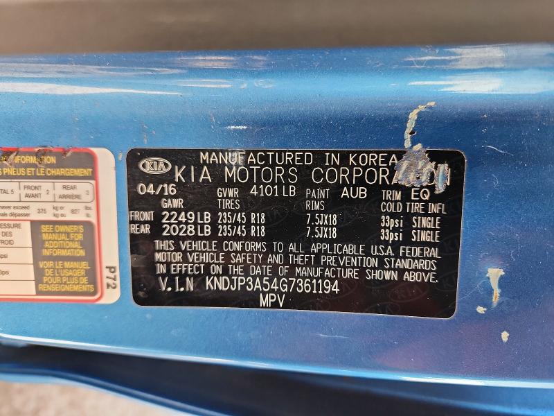 Aukcja sprzedaży 2016 Kia Soul, vin: KNDJP3A54G7361194, numer aukcji: 63521986