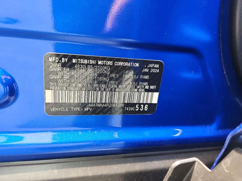 Aukcja sprzedaży 2024 Mitsubishi Eclipse Cross, vin: JA4ATWAA4RZ046410, numer aukcji: 66608436