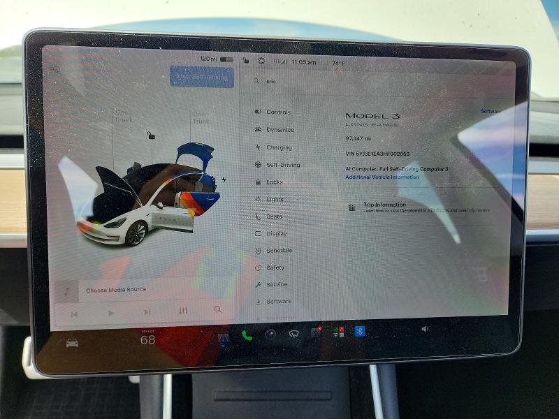 66282566 :رقم المزاد ، 5YJ3E1EA3HF002053 vin ، 2017 Tesla Model 3 مزاد بيع
