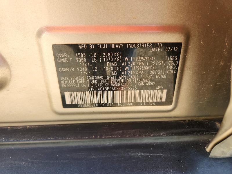 Продажа на аукционе авто 2014 Subaru Outback, vin: 4S4BRCAC8E3215295, номер лота: 67198066