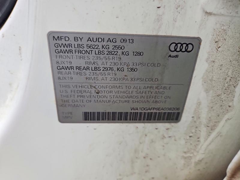 Aukcja sprzedaży 2014 Audi Q5, vin: WA1DGAFP6EA038206, numer aukcji: 66470386