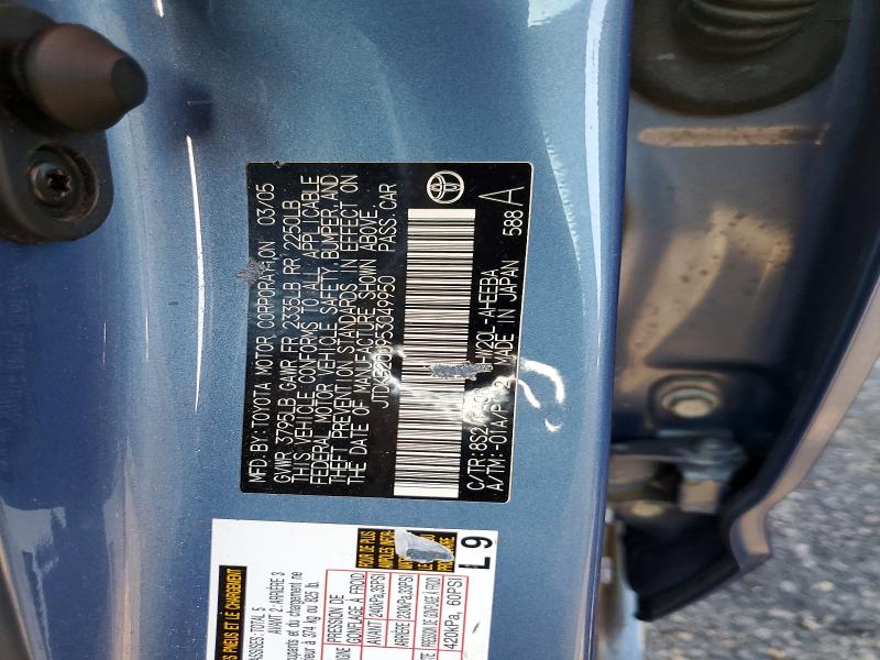 Продаж на аукціоні авто 2005 Toyota Prius, vin: JTDKB20U953049950, номер лоту: 65122536