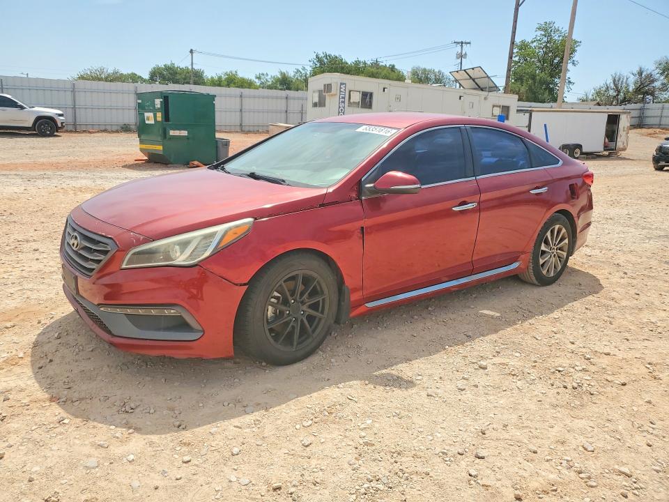 2015 Hyundai Sonata მანქანა იყიდება აუქციონზე, vin: 5NPE34AF2FH201370, აუქციონის ნომერი: 65351816