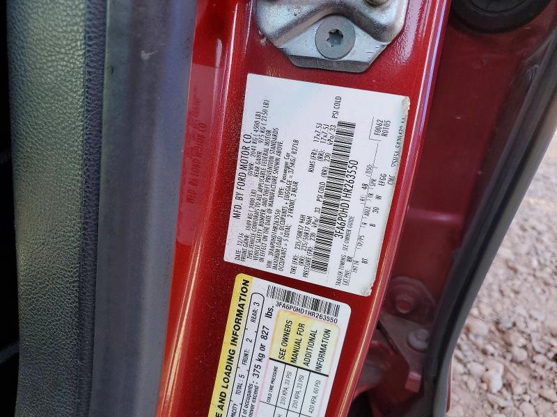 Продаж на аукціоні авто 2017 Ford Fusion, vin: 3FA6P0HD1HR263550, номер лоту: 65716416