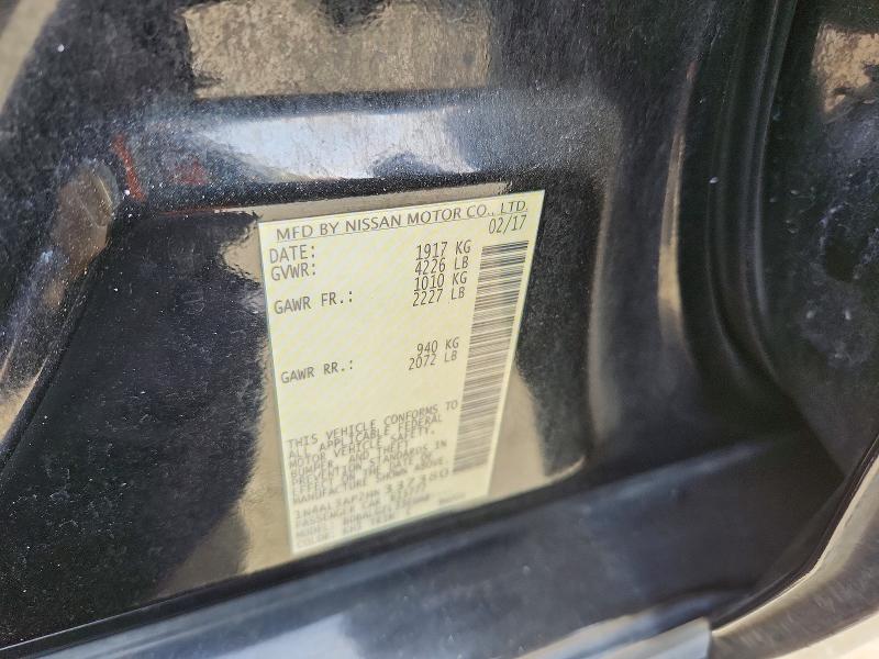 65221206 :رقم المزاد ، 1N4AL3AP2HN337380 vin ، 2017 Nissan Altima مزاد بيع