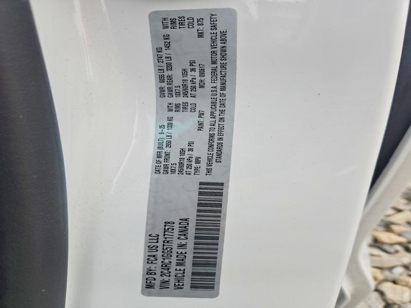 Продаж на аукціоні авто 2026 Chrysler Pacifica, vin: 2C4RC1GG5TR177578, номер лоту: 64551646