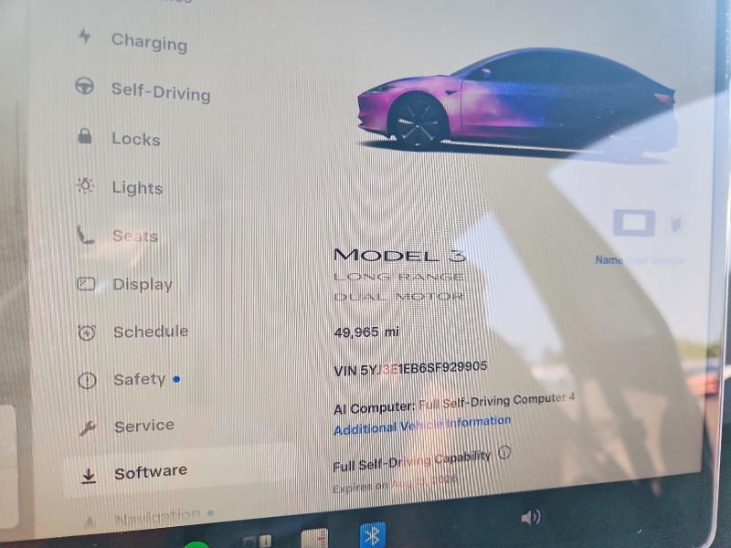 Aukcja sprzedaży 2025 Tesla Model 3, vin: 5YJ3E1EB6SF929905, numer aukcji: 61646746