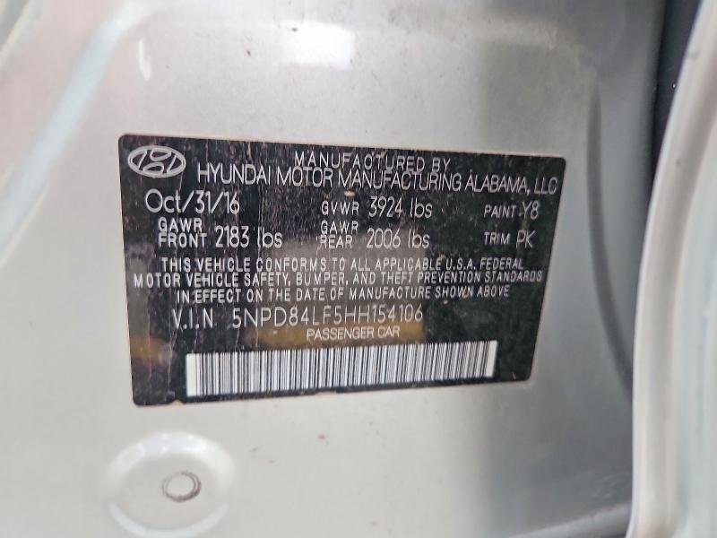 Продаж на аукціоні авто 2017 Hyundai Elantra, vin: 5NPD84LF5HH154106, номер лоту: 66115446