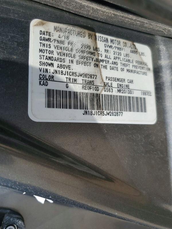 Aukcja sprzedaży 2018 Nissan Rogue Sport, vin: JN1BJ1CR5JW262877, numer aukcji: 65140006