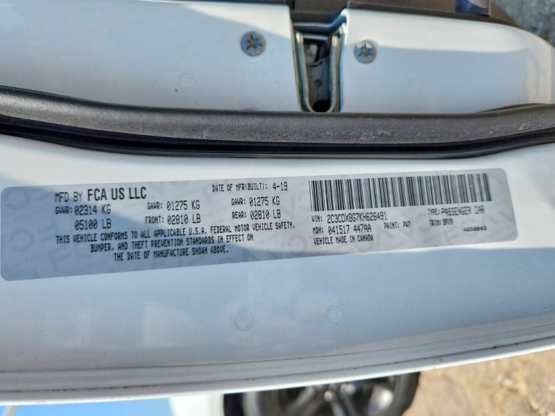 Aukcja sprzedaży 2019 Dodge Charger, vin: 2C3CDXBG7KH626491, numer aukcji: 64913646