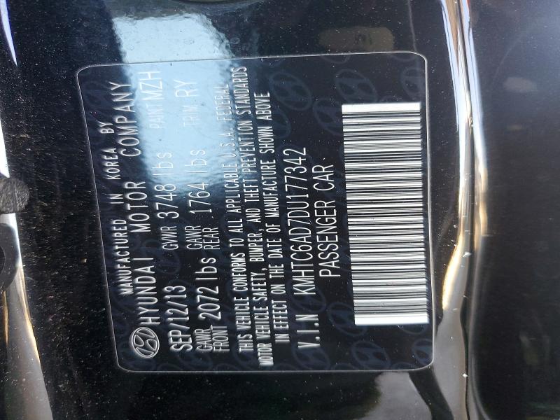 2013 Hyundai Veloster მანქანა იყიდება აუქციონზე, vin: KMHTC6AD7DU177342, აუქციონის ნომერი: 63397386
