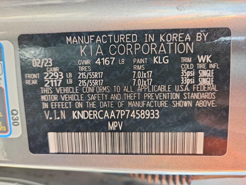 Aukcja sprzedaży 2023 Kia Seltos, vin: KNDERCAA7P7458933, numer aukcji: 66247036