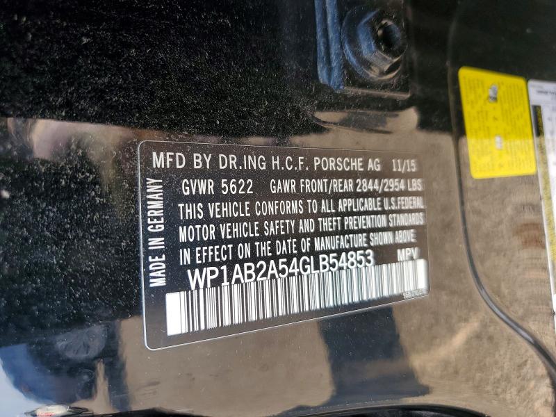 Aukcja sprzedaży 2016 Porsche Macan, vin: WP1AB2A54GLB54853, numer aukcji: 64674656