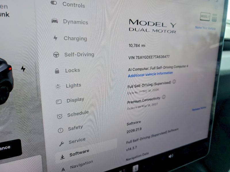 Aukcja sprzedaży 2026 Tesla Model Y, vin: 7SAYGDEE7TA636477, numer aukcji: 66429376