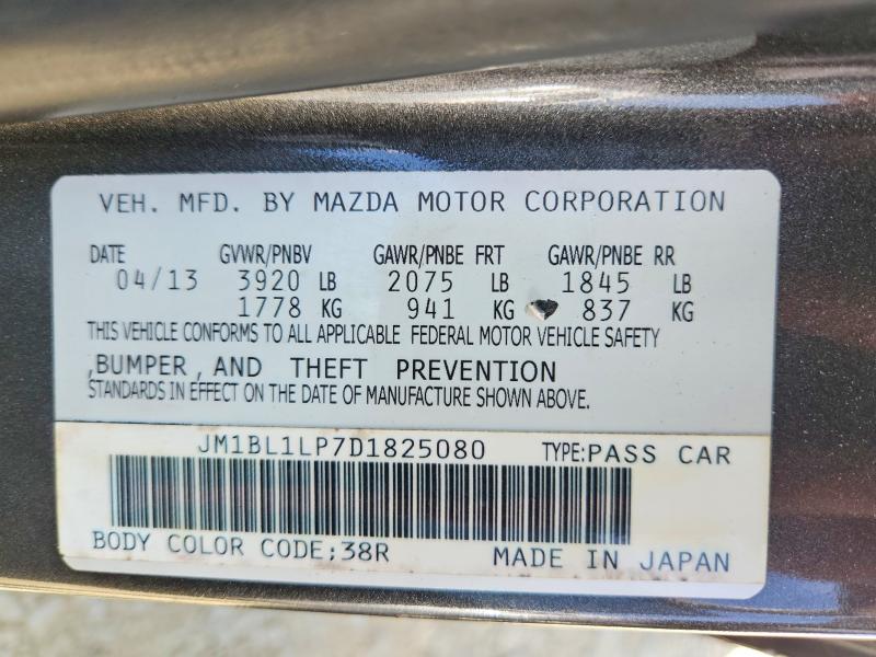 Aukcja sprzedaży 2013 Mazda 3, vin: JM1BL1LP7D1825080, numer aukcji: 65740986