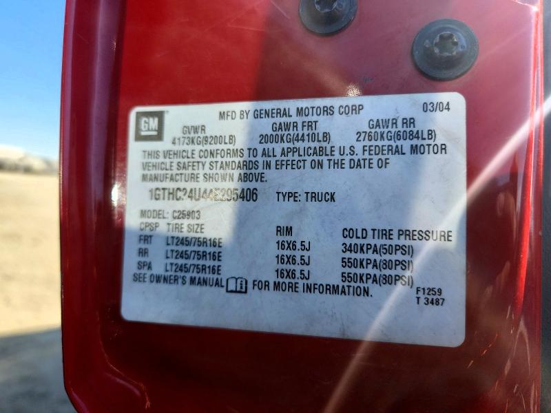 Продажа на аукционе авто 2004 Gmc Sierra, vin: 1GTHC24U44E295406, номер лота: 66471916