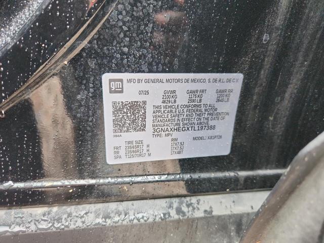 2026 Chevrolet Equinox მანქანა იყიდება აუქციონზე, vin: 3GNAXHEGXTL197388, აუქციონის ნომერი: 63104876