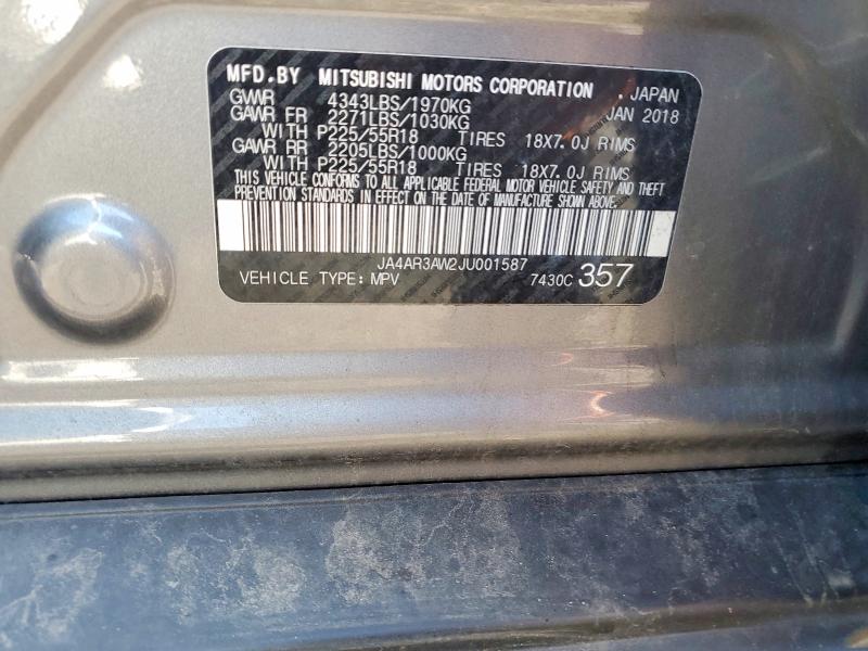 Aukcja sprzedaży 2018 Mitsubishi Outlander Sport, vin: JA4AR3AW2JU001587, numer aukcji: 64430846