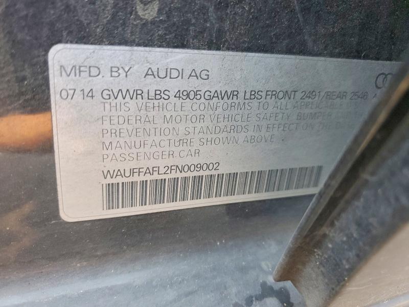 Продаж на аукціоні авто 2015 Audi A4, vin: WAUFFAFL2FN009002, номер лоту: 66046876