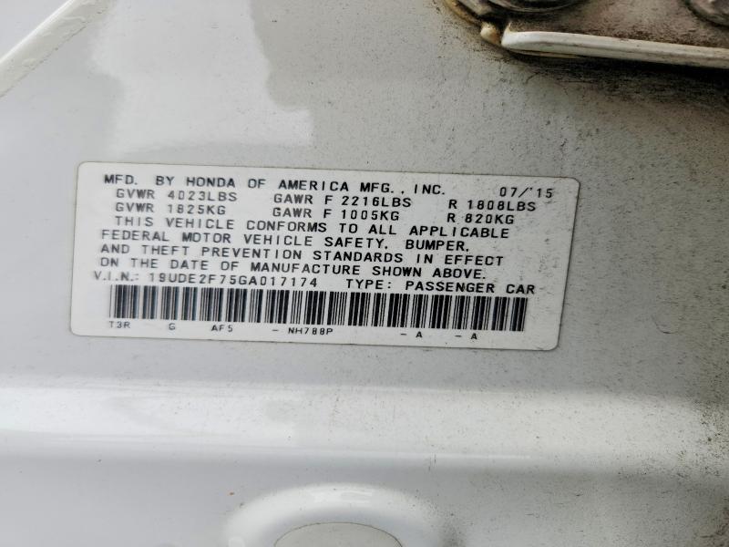 2016 Acura Ilx მანქანა იყიდება აუქციონზე, vin: 19UDE2F75GA017174, აუქციონის ნომერი: 65415546