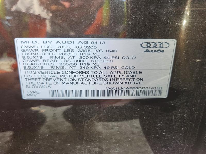 Aukcja sprzedaży 2013 Audi Q7, vin: WA1LMAFE5DD014169, numer aukcji: 64433416