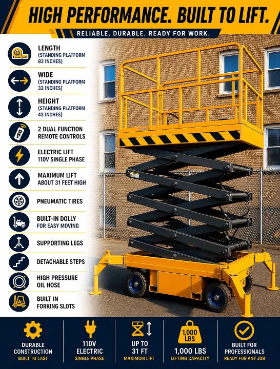 Aukcja sprzedaży 2027 Others 31 Feet Scissor Lift, vin: 3897272, numer aukcji: 65702536