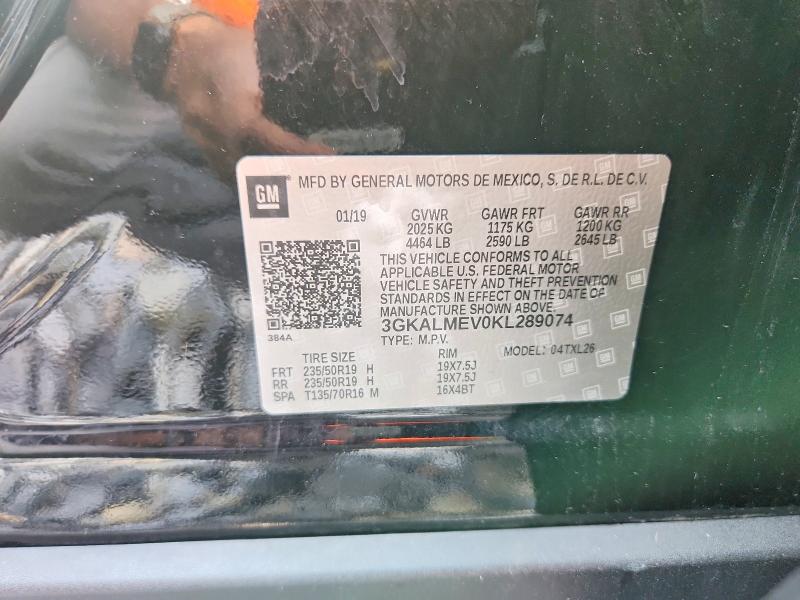 Aukcja sprzedaży 2019 Gmc Terrain, vin: 3GKALMEV0KL289074, numer aukcji: 64028676