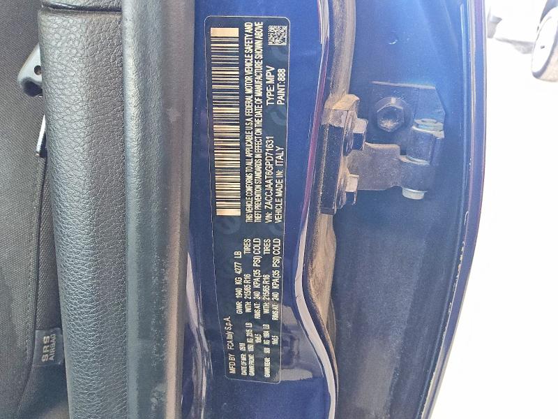 2016 Jeep Renegade მანქანა იყიდება აუქციონზე, vin: ZACCJAAT6GPD71631, აუქციონის ნომერი: 65426046