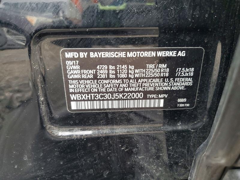 Aukcja sprzedaży 2018 Bmw X1, vin: WBXHT3C30J5K22000, numer aukcji: 65952126