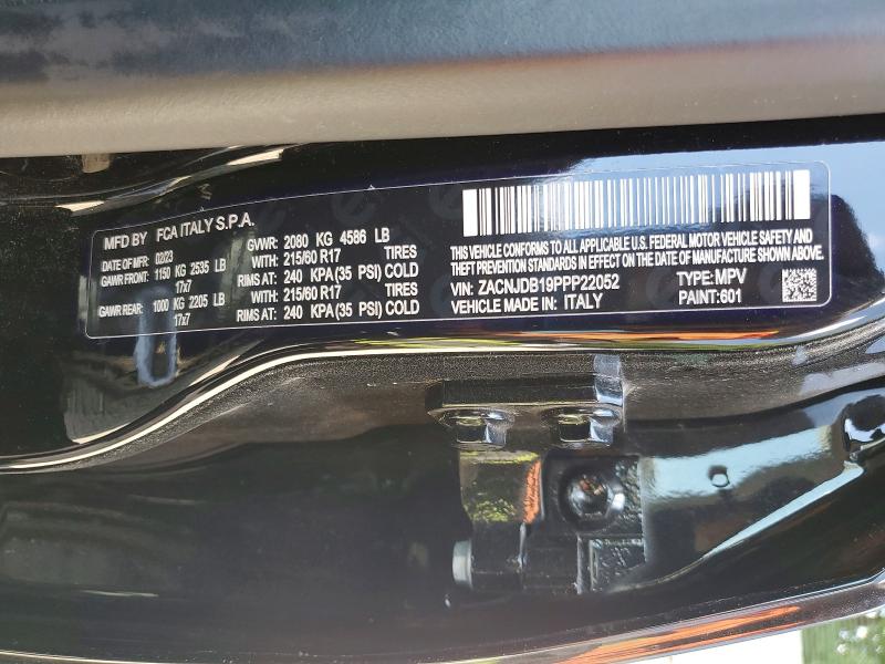 Aukcja sprzedaży 2023 Jeep Renegade, vin: ZACNJDB19PPP22052, numer aukcji: 65461266