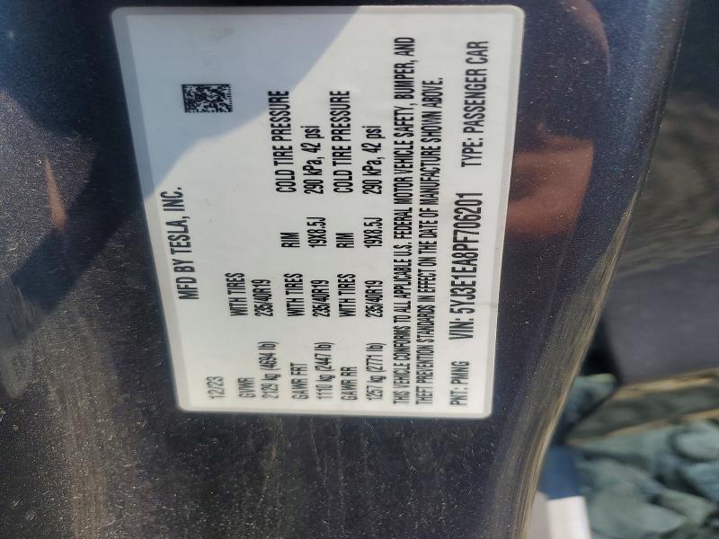 Продажа на аукционе авто 2023 Tesla Model 3, vin: 5YJ3E1EA8PF706201, номер лота: 64717226