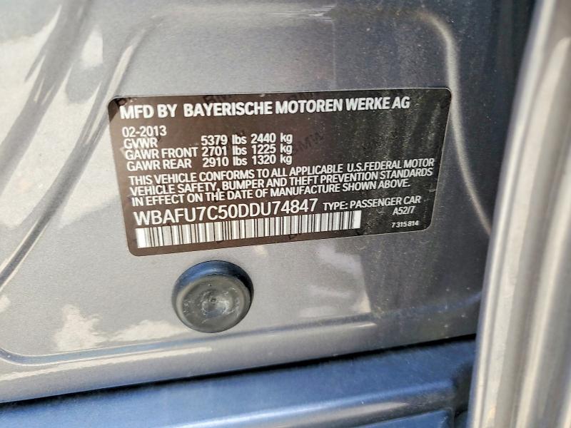 63567146 :رقم المزاد ، WBAFU7C50DDU74847 vin ، 2013 Bmw 535 مزاد بيع