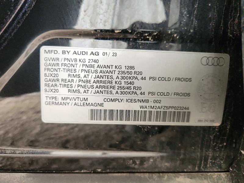 Продаж на аукціоні авто 2023 Audi Q4 E-tron, vin: WA1M2AFZ5PP023244, номер лоту: 66891066