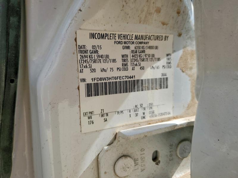 63661306 :رقم المزاد ، 1FD8W3HT6FEC70441 vin ، 2015 Ford F350 مزاد بيع