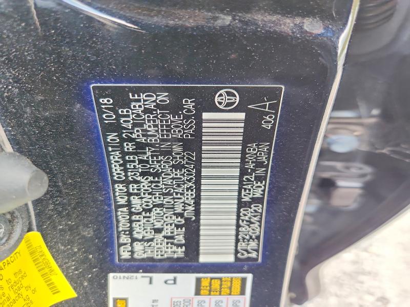 Aukcja sprzedaży 2019 Toyota Corolla Hatchback, vin: JTNK4RBE3K3024722, numer aukcji: 65316206