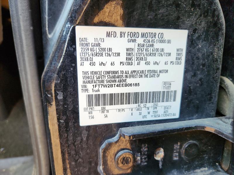 Aukcja sprzedaży 2014 Ford F250, vin: 1FT7W2BT4EEB06185, numer aukcji: 63723916