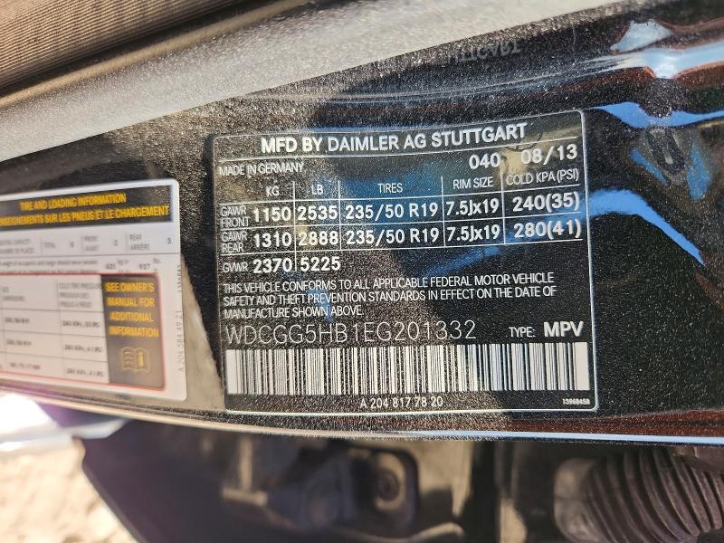 66225466 :رقم المزاد ، WDCGG5HB1EG201332 vin ، 2014 Mercedes-benz Glk مزاد بيع