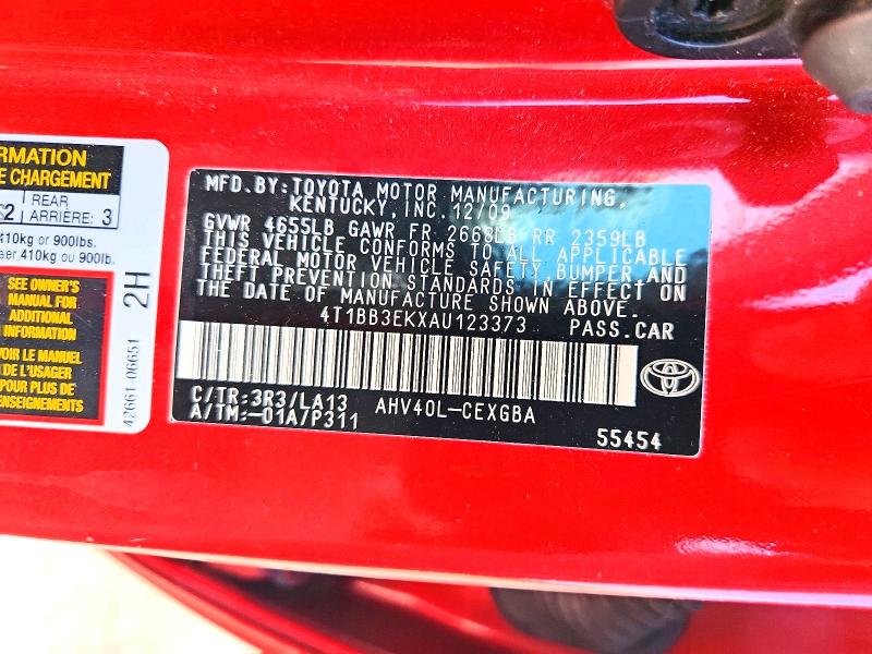 Продажа на аукционе авто 2010 Toyota Camry, vin: 4T1BB3EKXAU123373, номер лота: 63545926
