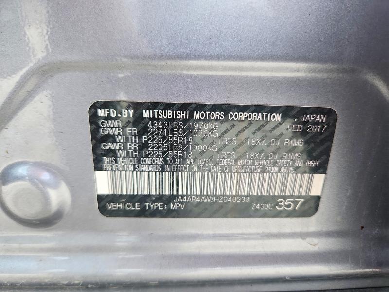Aukcja sprzedaży 2017 Mitsubishi Outlander Sport, vin: JA4AR4AW3HZ040238, numer aukcji: 63470926