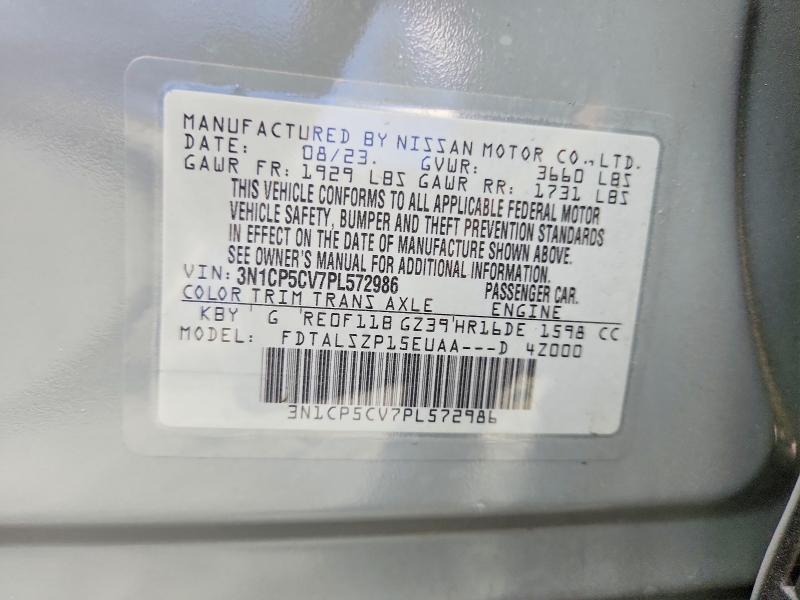 Продажа на аукционе авто 2023 Nissan Kicks, vin: 3N1CP5CV7PL572986, номер лота: 64824826