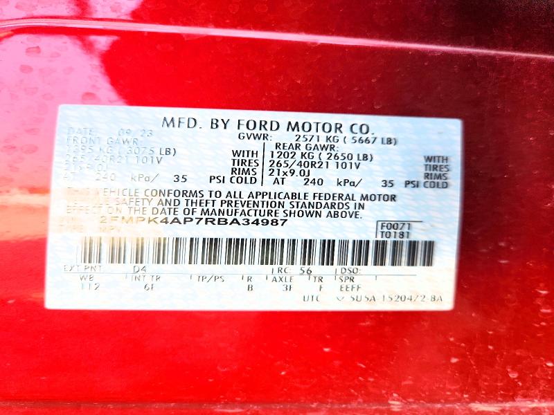 Aukcja sprzedaży 2024 Ford Edge, vin: 2FMPK4AP7RBA34987, numer aukcji: 63432426