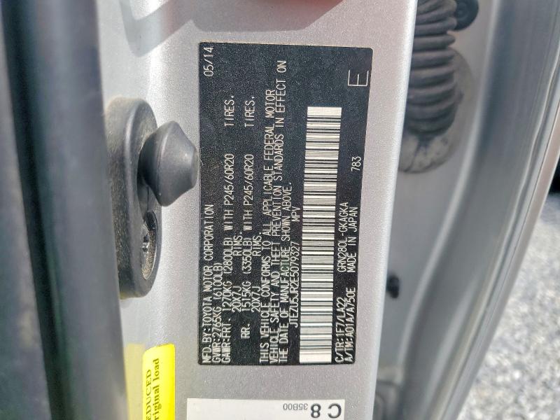 Продажа на аукционе авто 2014 Toyota 4runner, vin: JTEZU5JR2E5079327, номер лота: 65236446