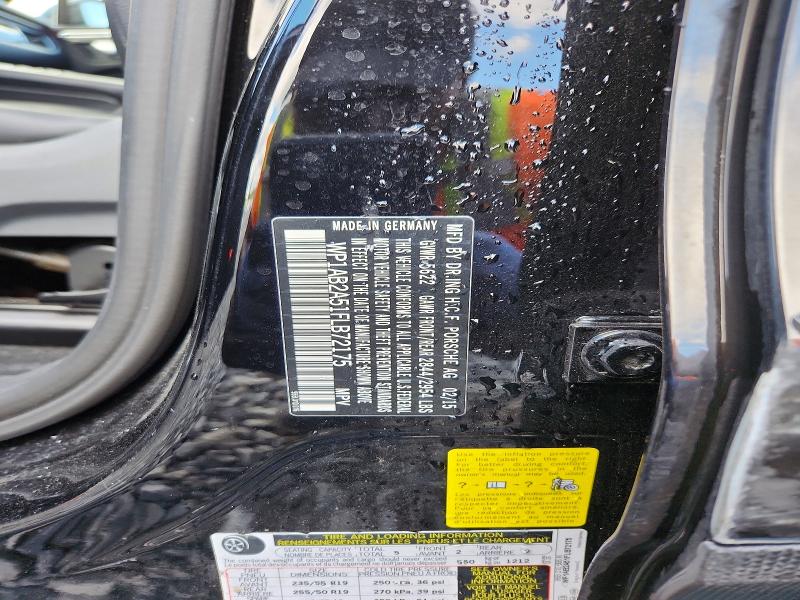 Aukcja sprzedaży 2015 Porsche Macan, vin: WP1AB2A51FLB72175, numer aukcji: 66592516