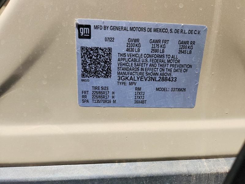 Продажа на аукционе авто 2022 Gmc Terrain, vin: 3GKALYEV3NL288433, номер лота: 64830486
