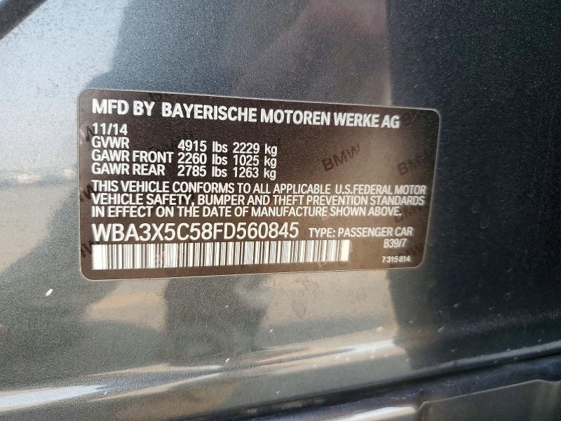 Продаж на аукціоні авто 2015 Bmw 328, vin: WBA3X5C58FD560845, номер лоту: 64259976