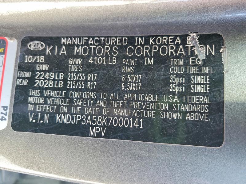 Aukcja sprzedaży 2019 Kia Soul, vin: KNDJP3A58K7000141, numer aukcji: 67039166
