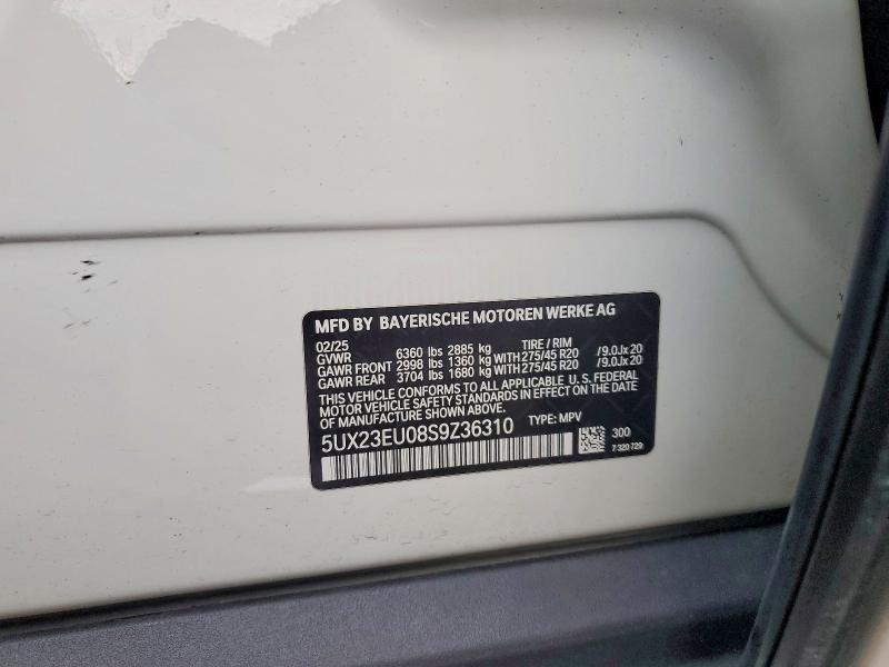 Aukcja sprzedaży 2025 Bmw X5, vin: 5UX23EU08S9Z36310, numer aukcji: 64119176