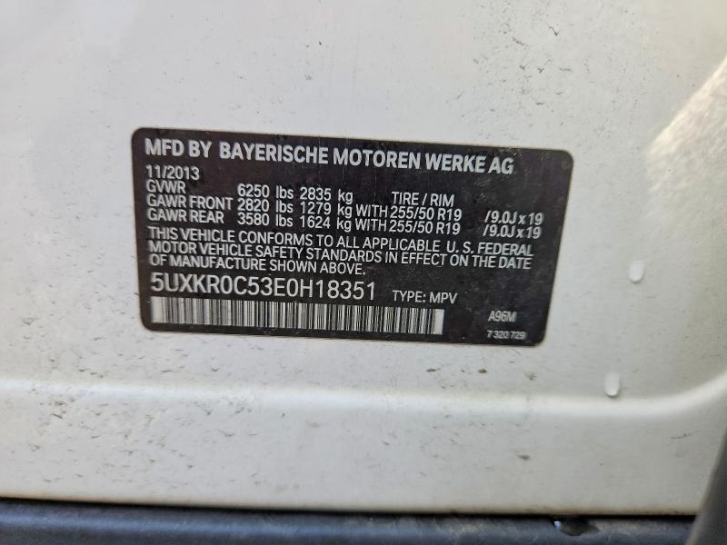 Продаж на аукціоні авто 2014 Bmw X5, vin: 5UXKR0C53E0H18351, номер лоту: 66498506