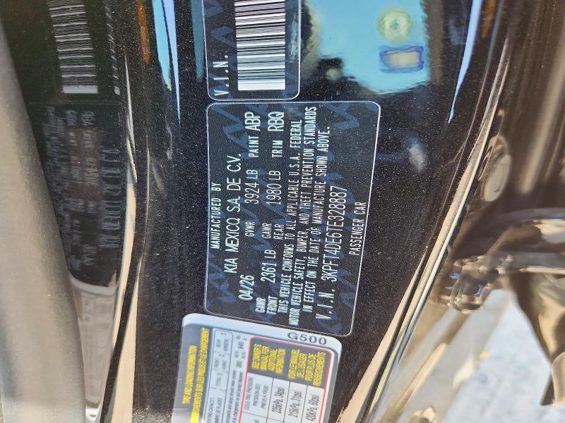 Auction sale of the 2026 Kia K4, vin: 3KPFT4DE6TE328887, lot number: 66475426