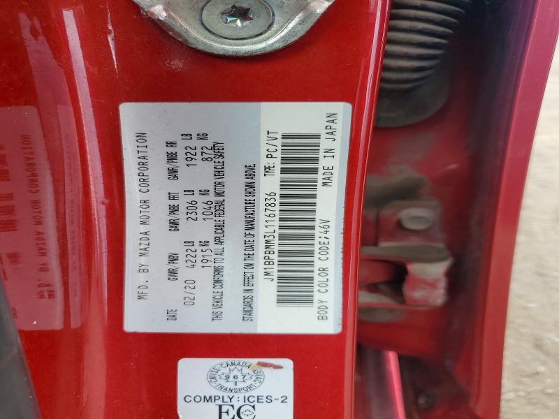 Продажа на аукционе авто 2020 Mazda 3, vin: JM1BPBMM3L1167836, номер лота: 64740816